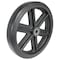 Vestil Mold on Rubber Wheel 18x3 Black WHL-MR-18X3 - alternate 1